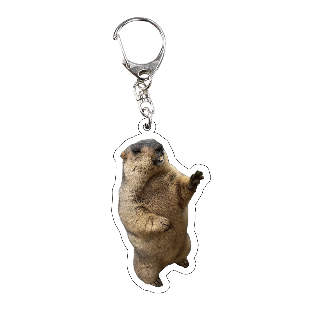 "Smiling marmot" Acrylic Keychain