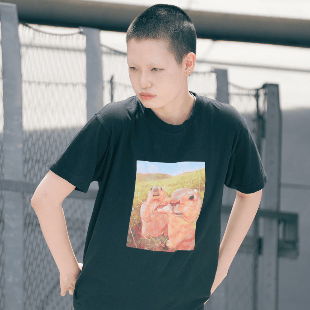 Emily x Dr. Marmot "Hol up, let him cook" T-shirt