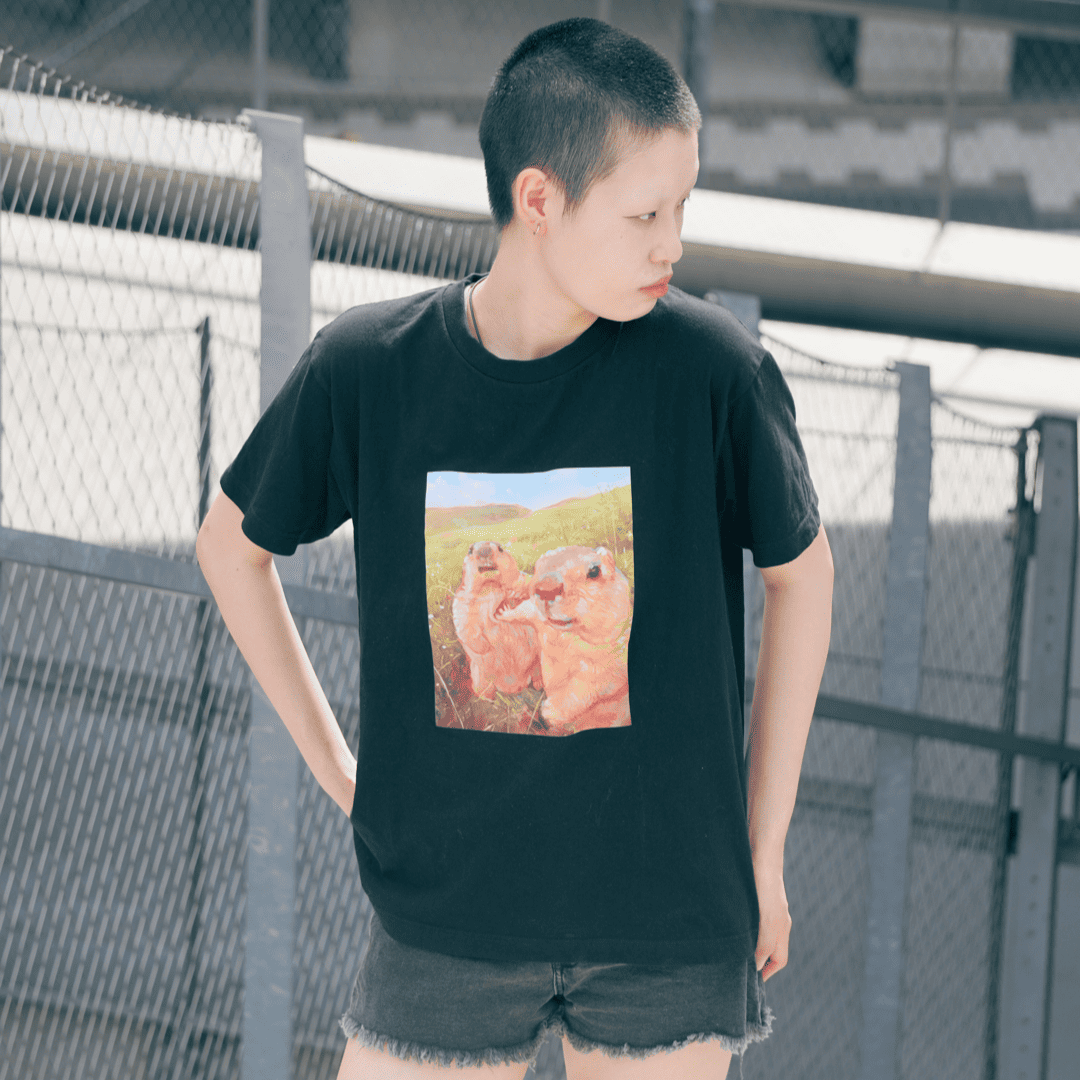 Emily x Dr. Marmot "Hol up, let him cook" T-shirt