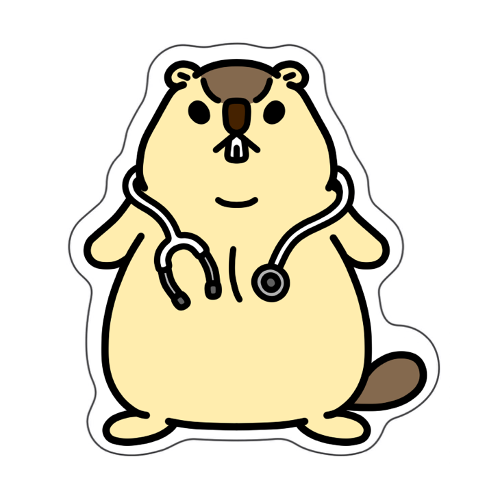 Dr. Marmot Sticker