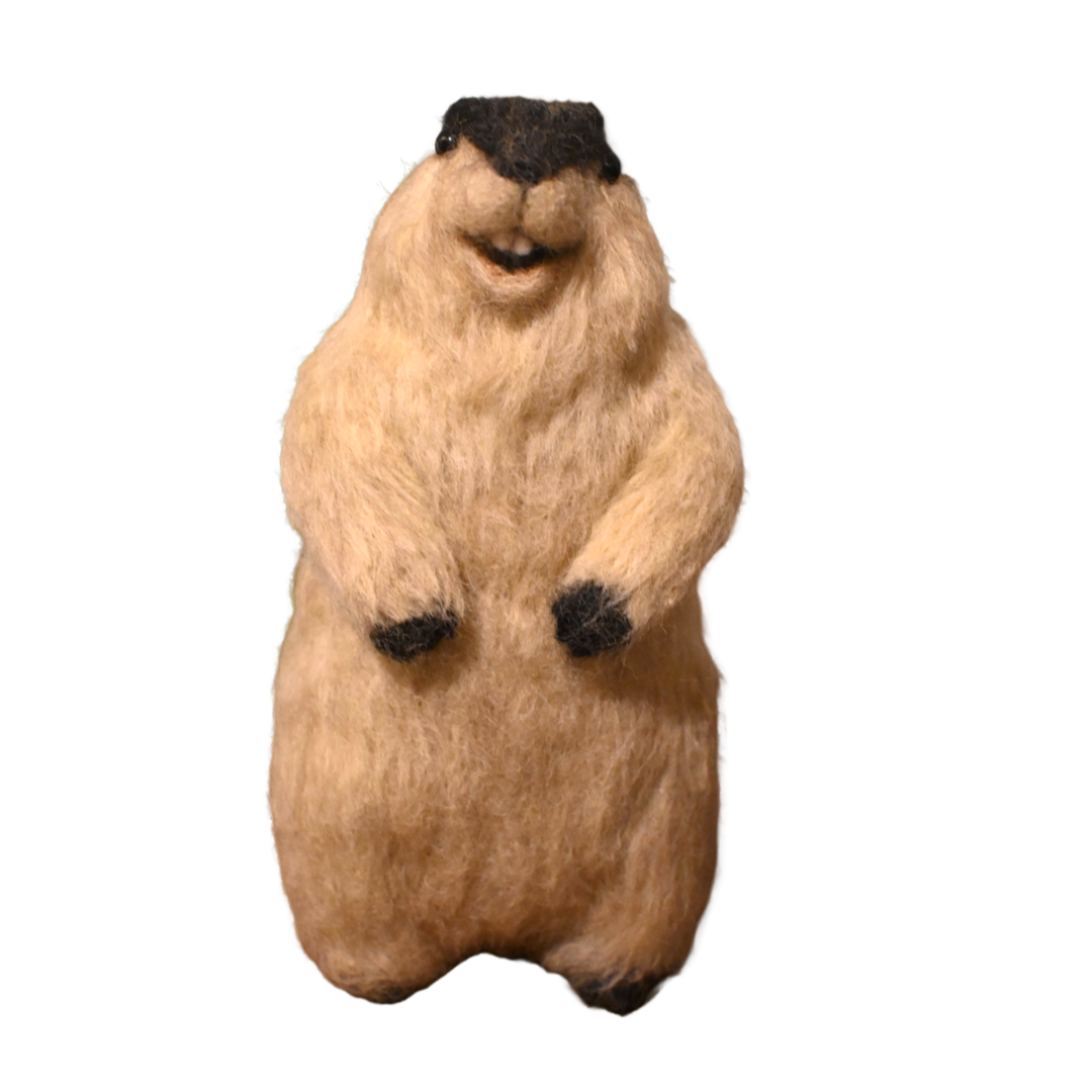 Wool felt art / Himalayan marmot