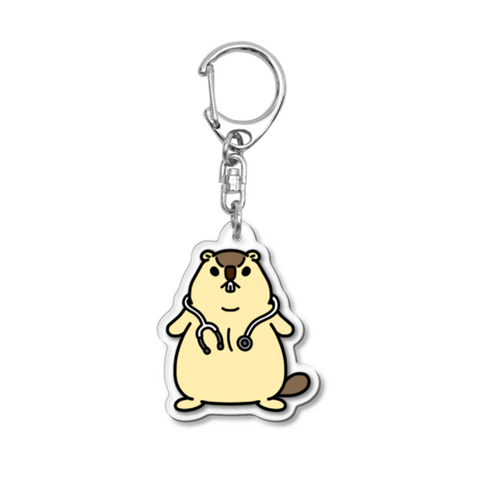 Dr. Marmot Acrylic Keychain