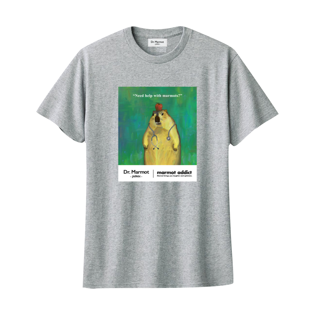 marmot addict x Dr. Marmot "Need help with marmots?" T-shirt